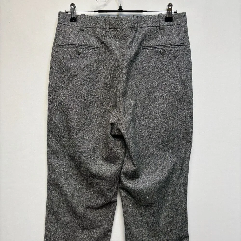 O'Connell's Men Wool Dress Pants Size 32x29 Made in USA Gray D119 -25